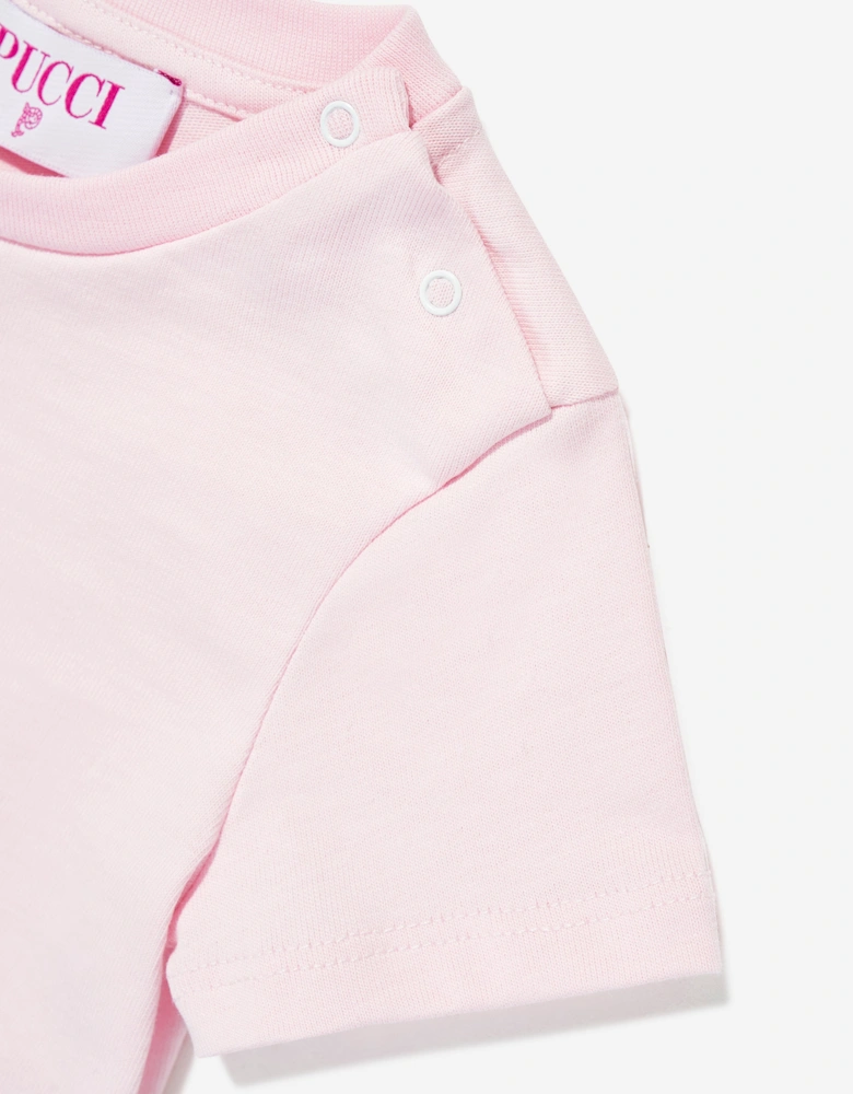 Baby Girls Logo T-Shirt in Pink