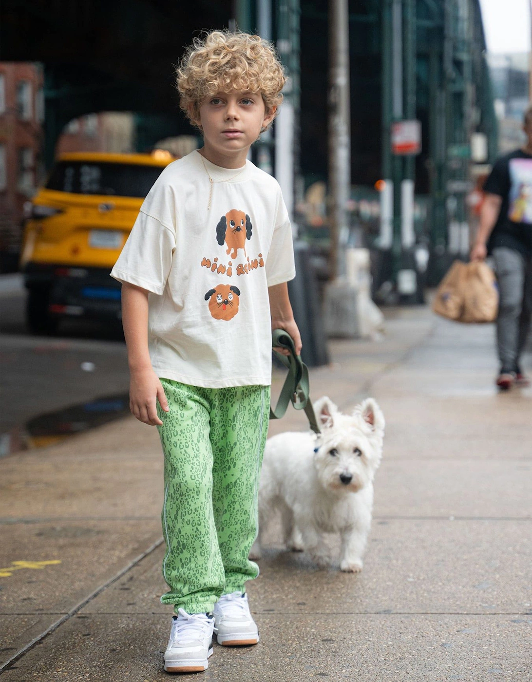 Kids Doggies T-Shirt in Ivory