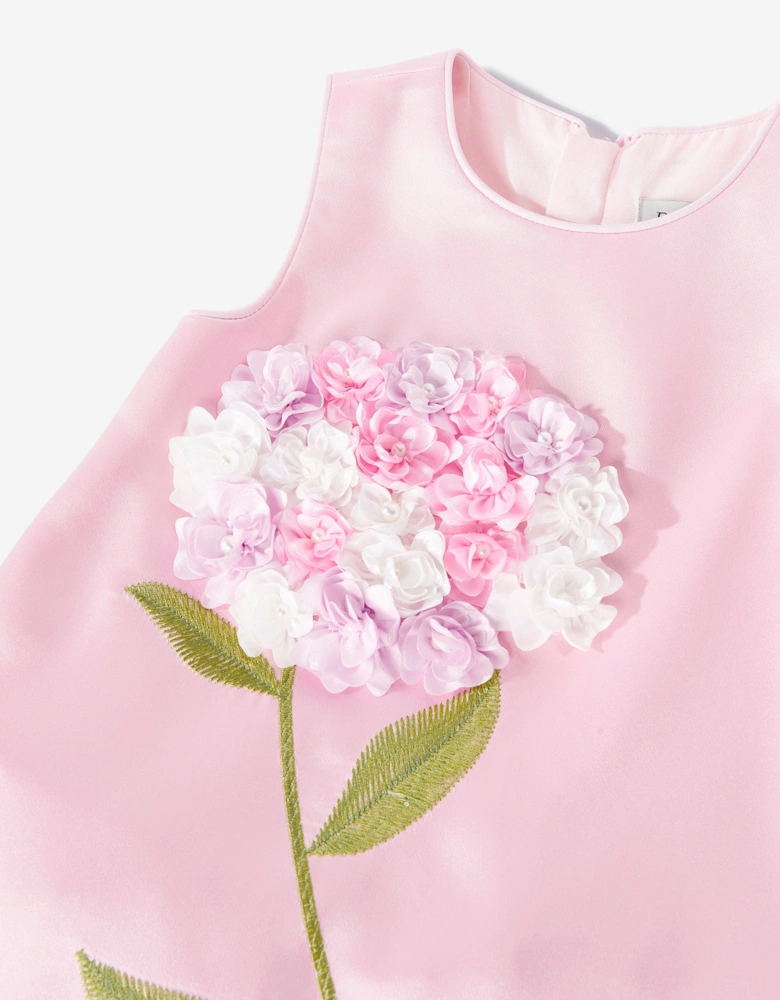 Girls Flower Occasion Dress in Pink