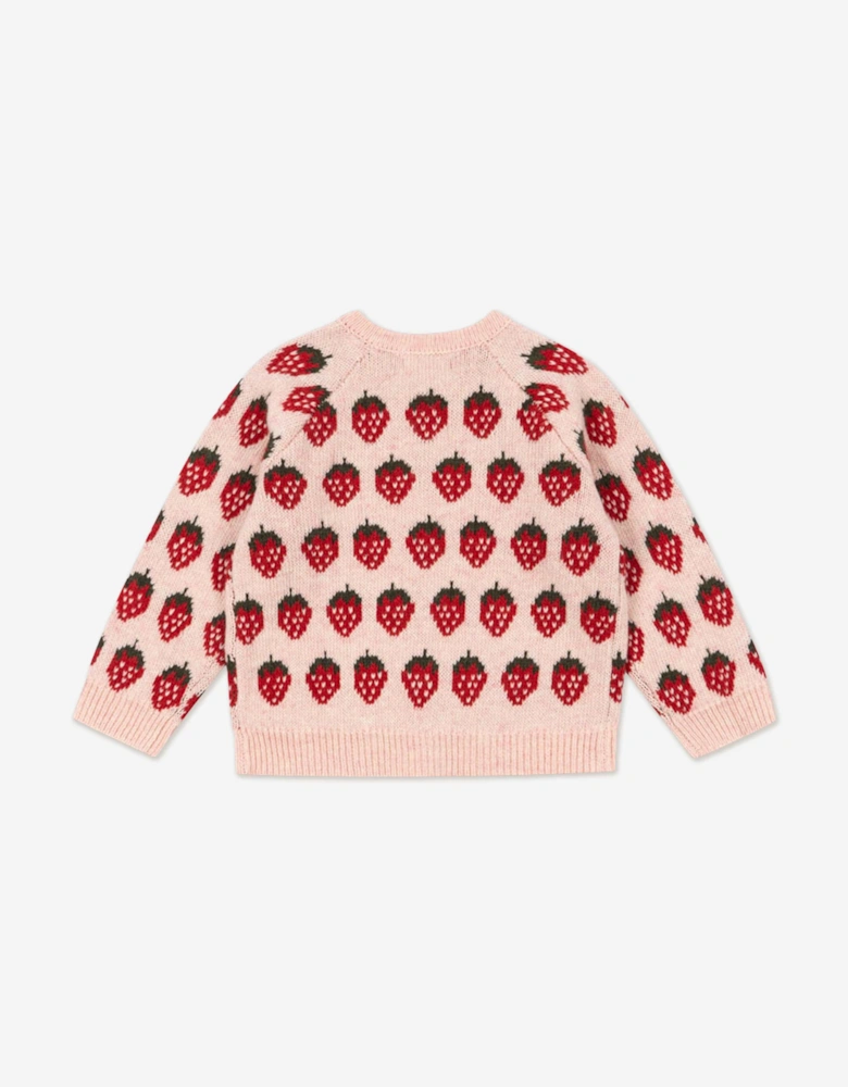 Konges Sløjd Girls Belou Knit Cardigan in Pink
