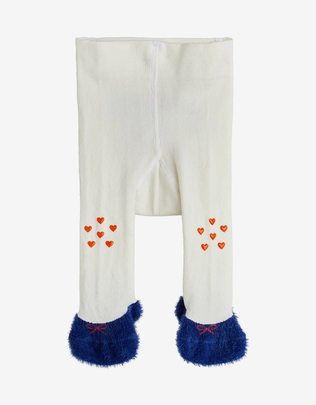 Baby Girls Doggie Anti-Slip Tights in Ivory