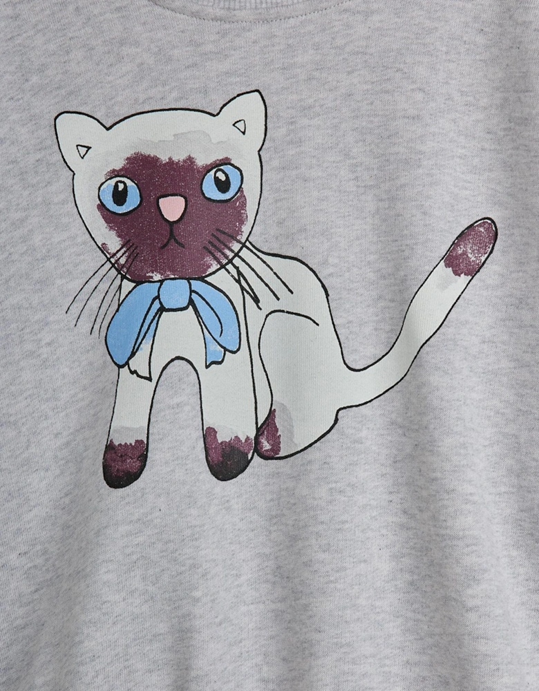 Baby Siamese Sweatshirt in Grey