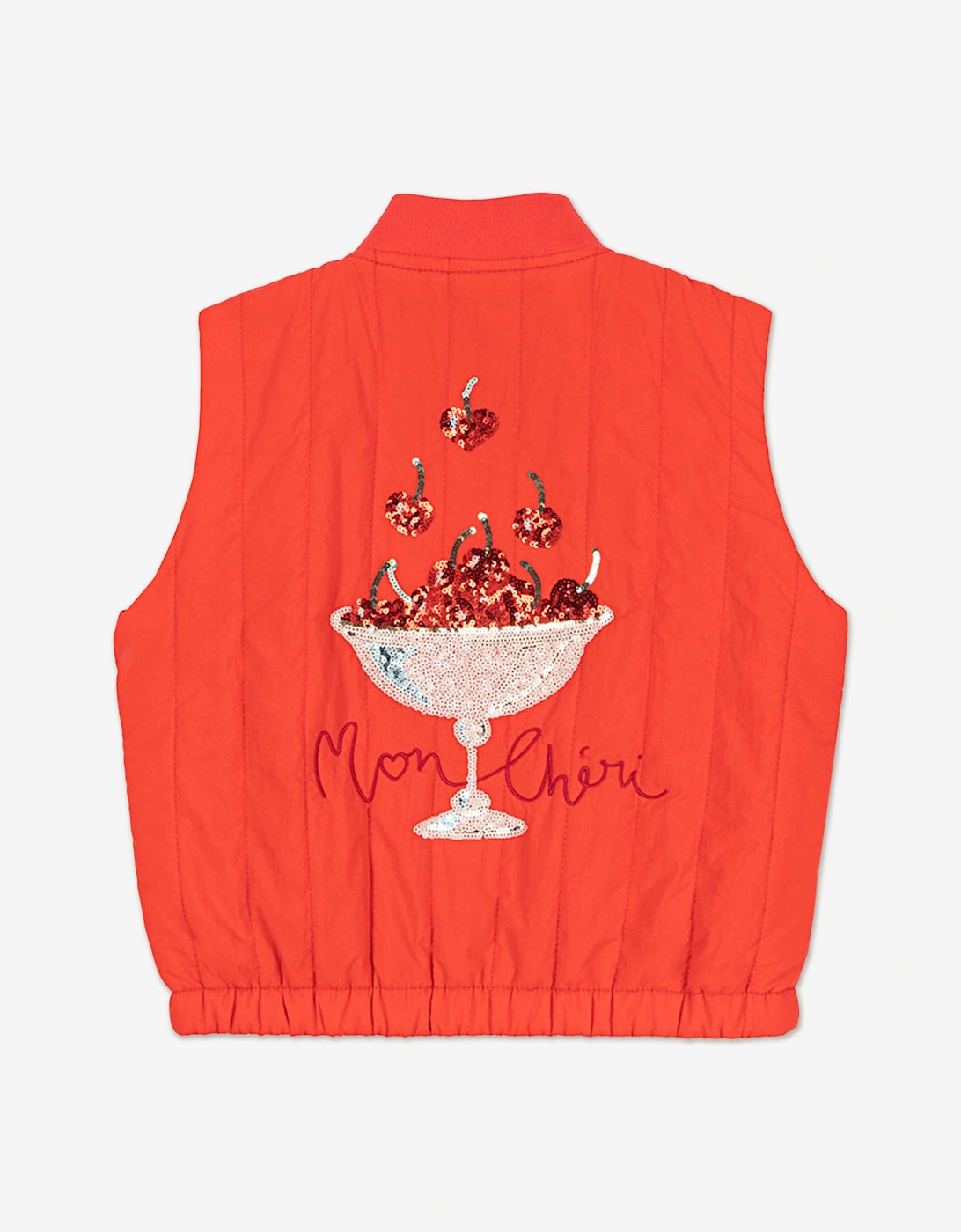 Konges Sløjd Girls Juno Sequin Gilet in Red