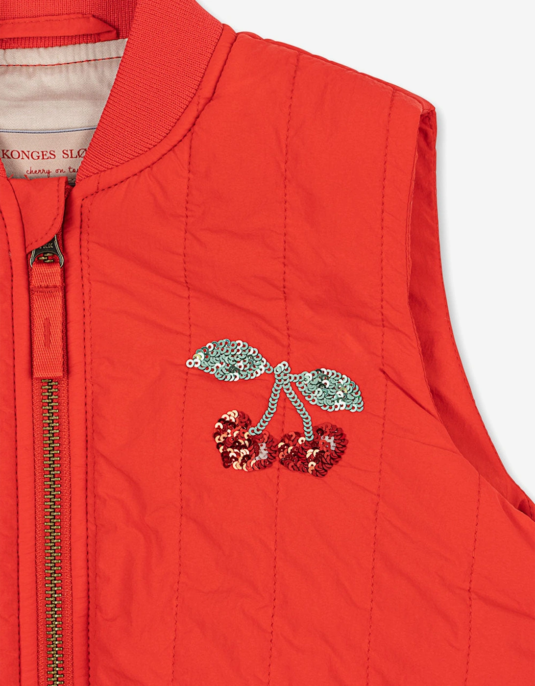 Konges Sløjd Girls Juno Sequin Gilet in Red