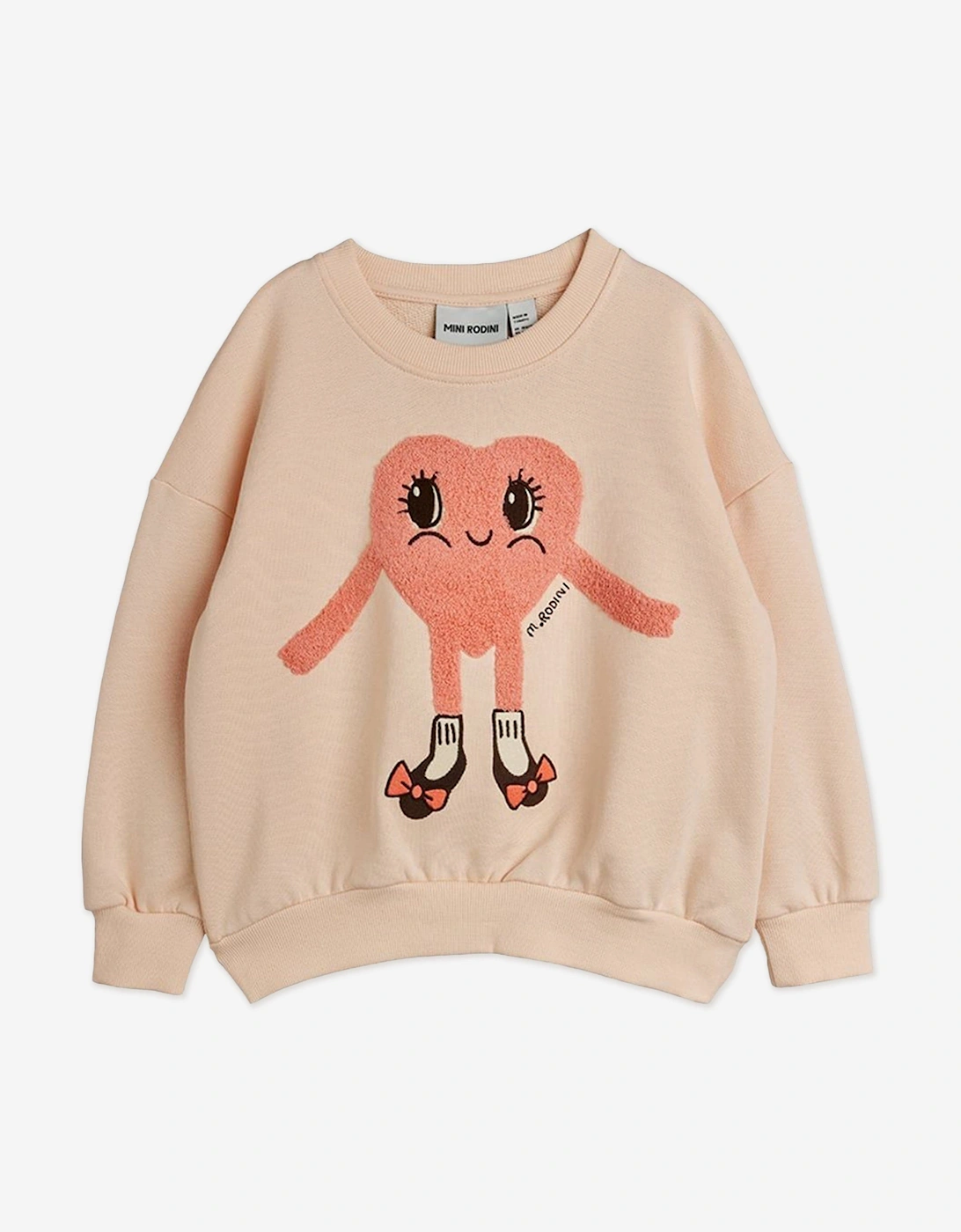 Girls Heart in Shoes Chenille Sweatshirt in Pink, 6 of 5
