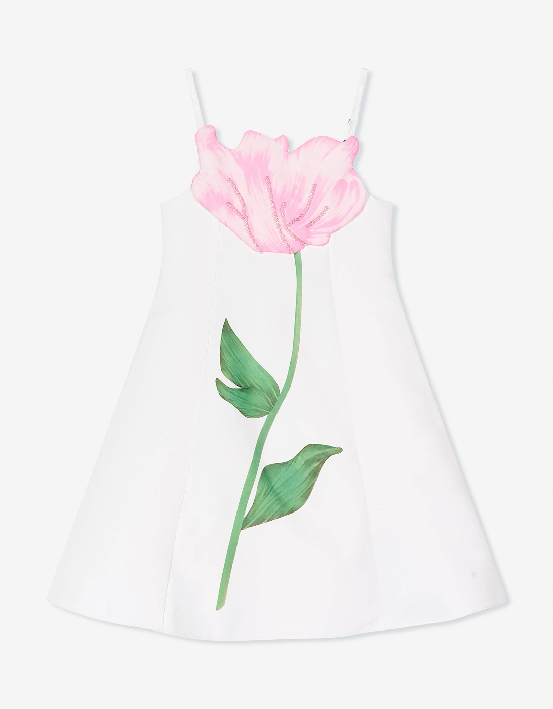 Girls Flower Occasion Dress in Ivory, 6 of 5