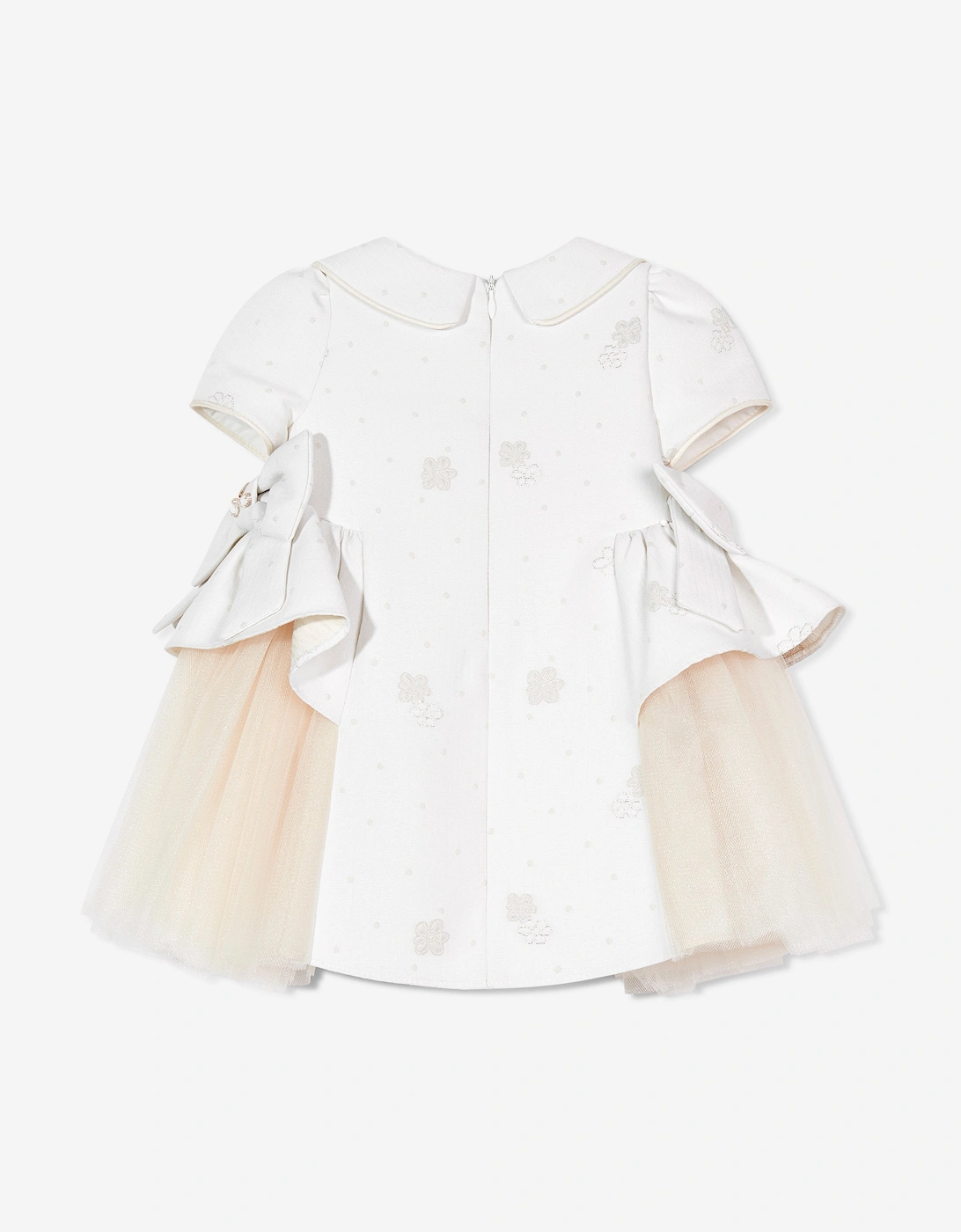 Baby Girls Occasion Dress with Headband in Ivory