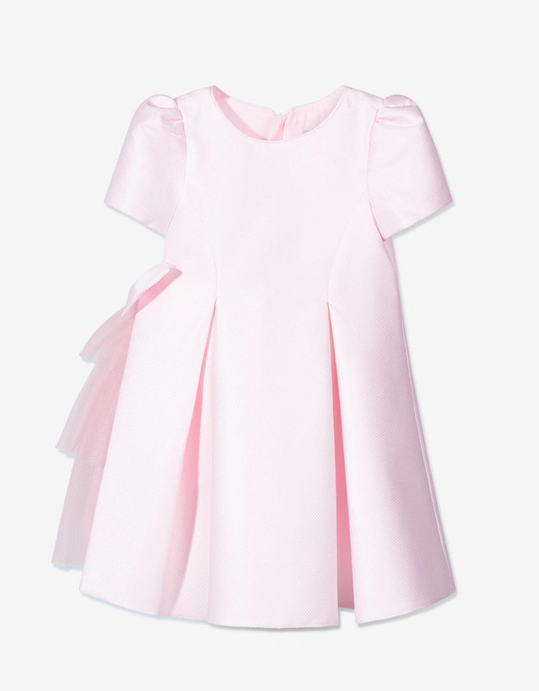 Girls Occasion Dress with Hair Accessory in Pink