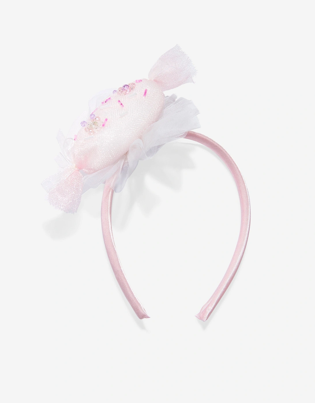 Girls Tulle Trim Occasion Dress in Ivory