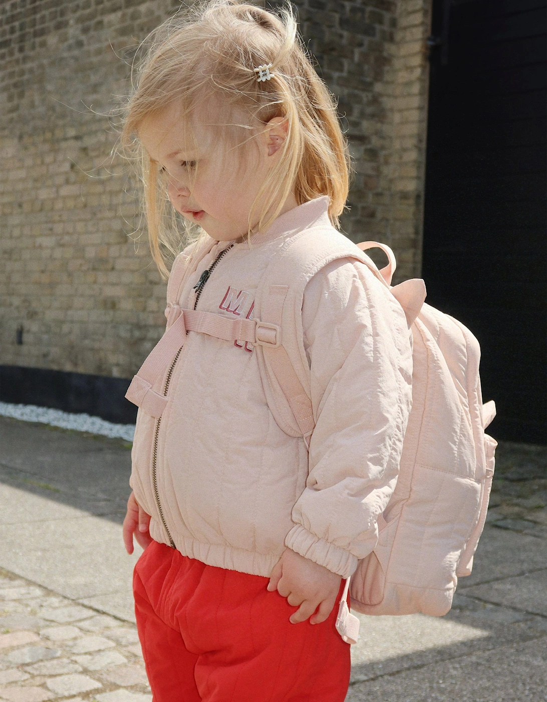Konges Sløjd Girls Juno Kitty Bomber Jacket in Pink