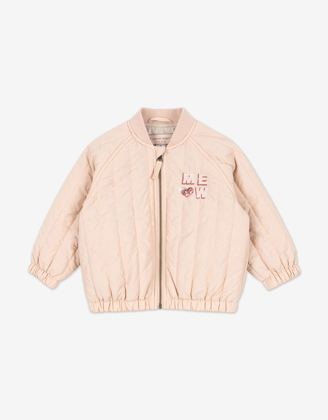 Konges Sløjd Girls Juno Kitty Bomber Jacket in Pink, 5 of 4