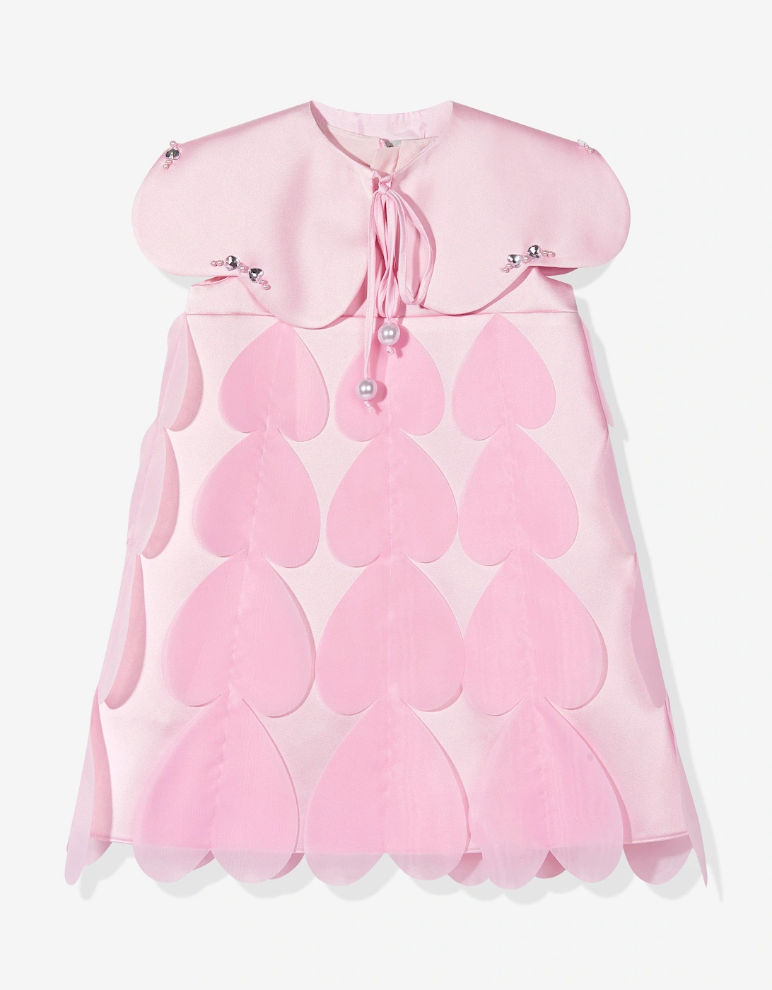 Girls Heart Occasion Dress and Cape Set in Pink, 7 of 6