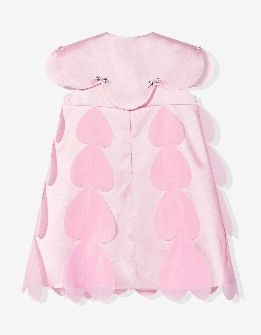 Girls Heart Occasion Dress and Cape Set in Pink