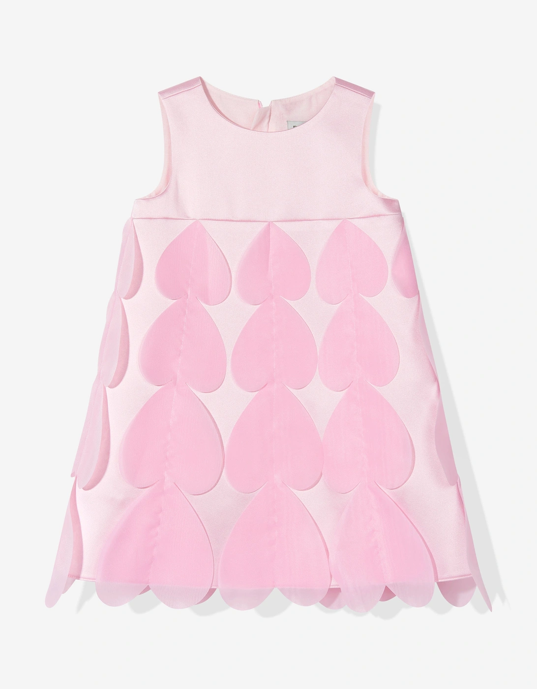 Girls Heart Occasion Dress and Cape Set in Pink