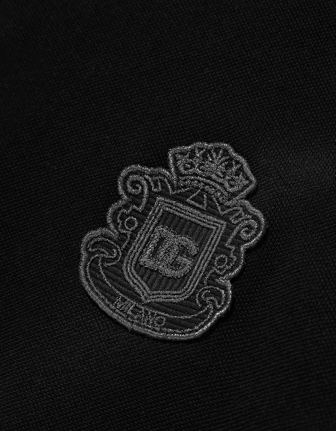 Boys Logo Polo Shirt in Black