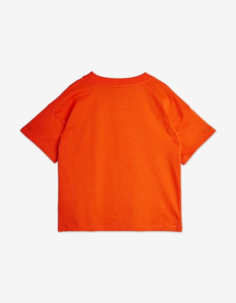 Kids Society T-Shirt in Orange