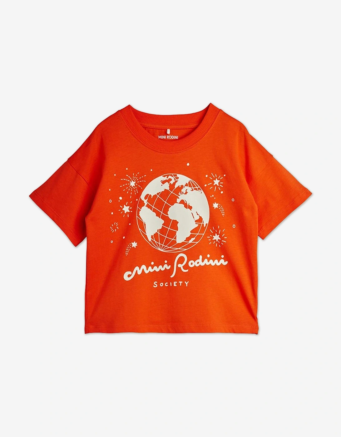 Kids Society T-Shirt in Orange, 4 of 3