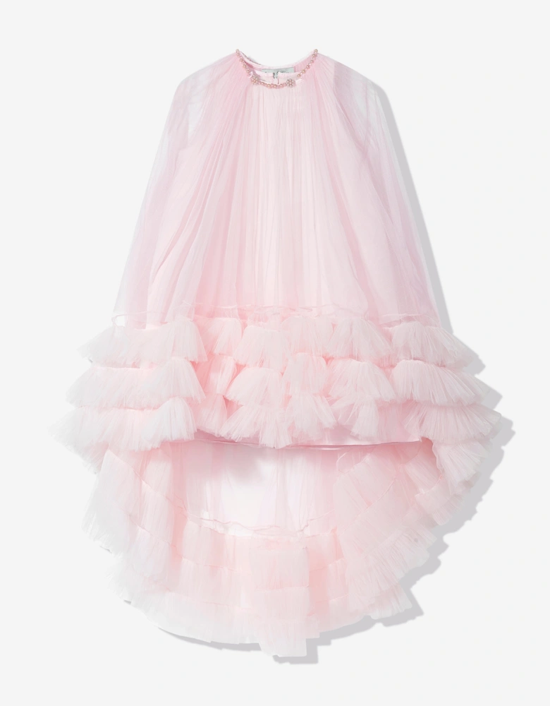 Girls Occasion Dress and Cape Set in Pink