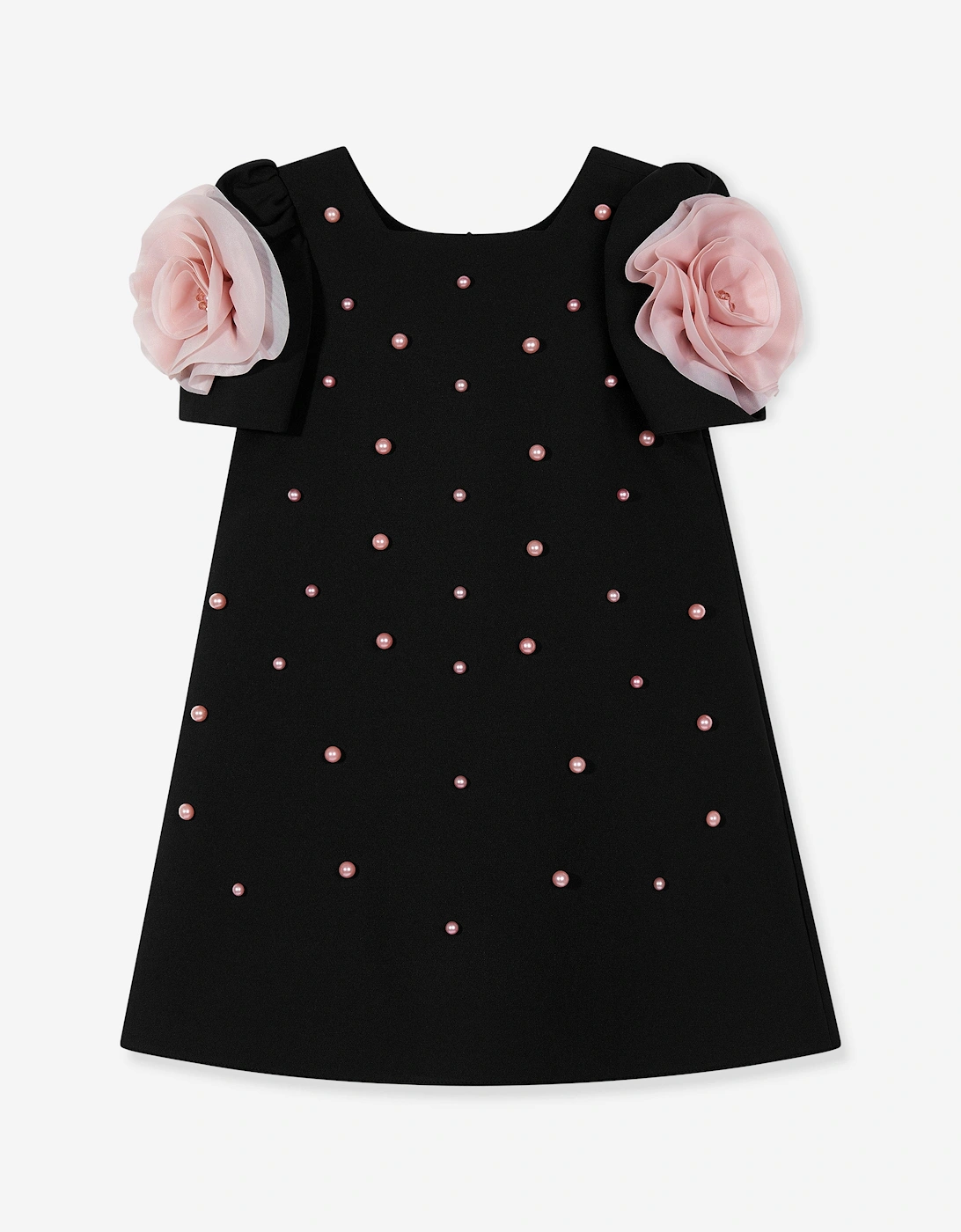 Girls Flower Occasion Dress in Black