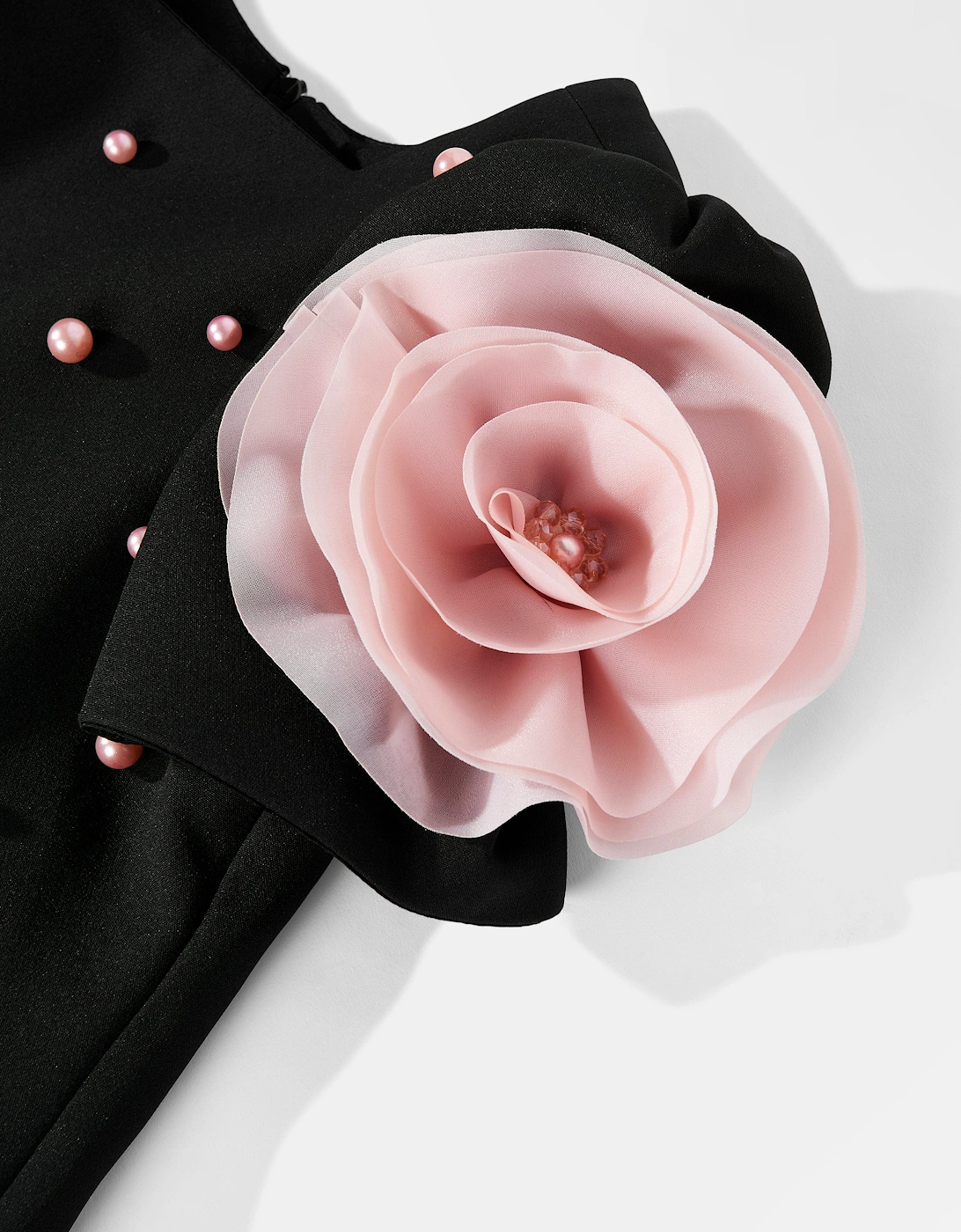 Girls Flower Occasion Dress in Black