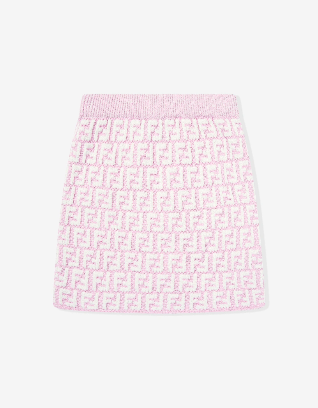Fendi Girls Pink Ff Logo Skirt  - Size 4 Years Kids
