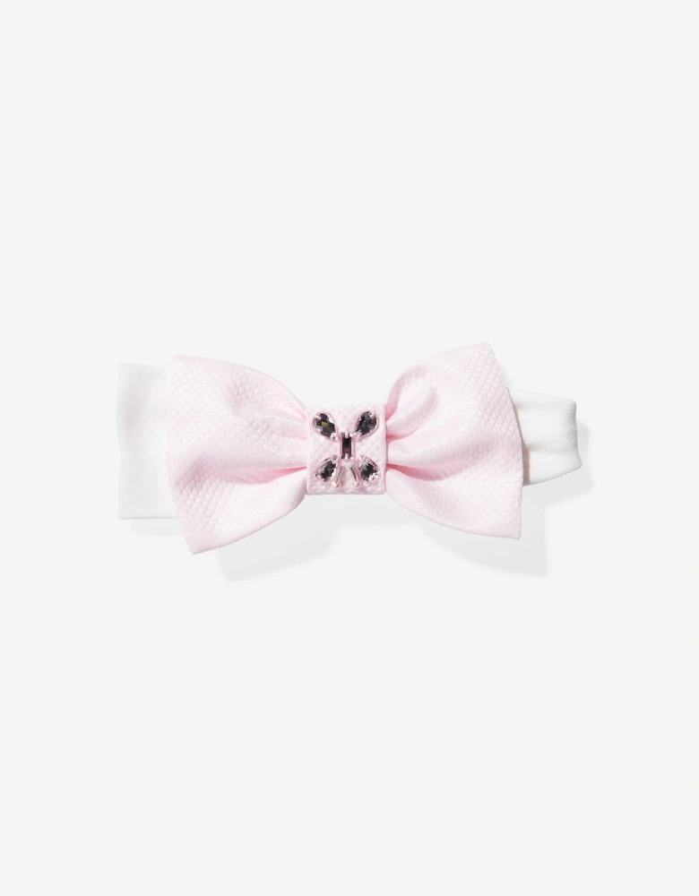 Baby Girls Occasion Dress with Headband in Pink