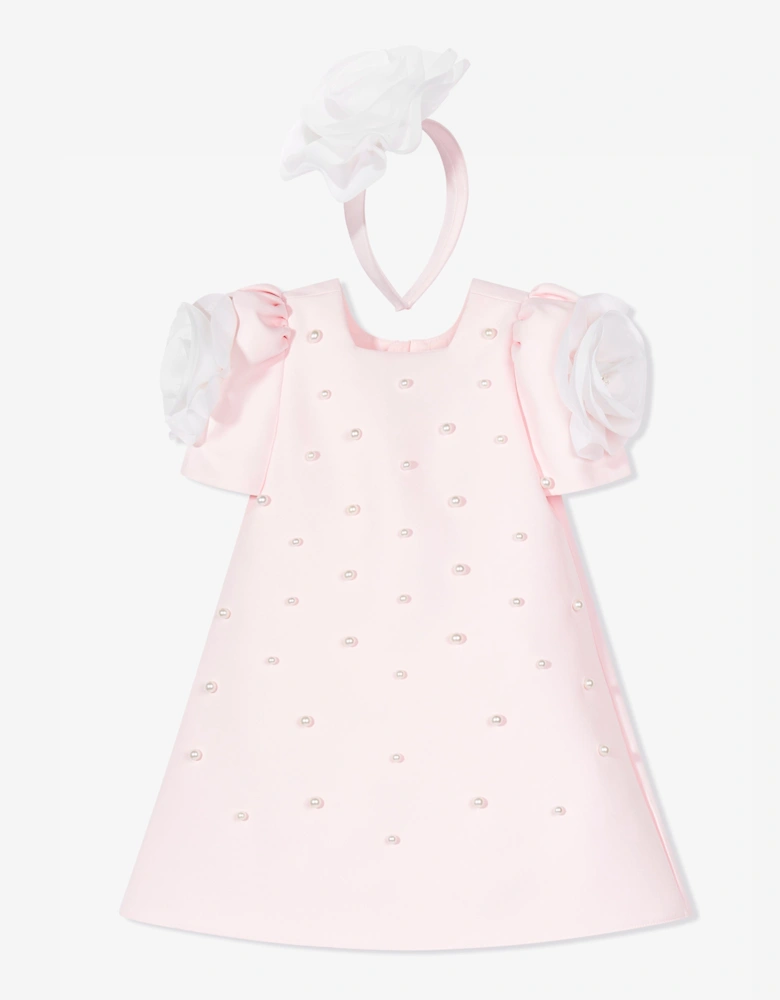 Girls Flower Occasion Dress in Pink
