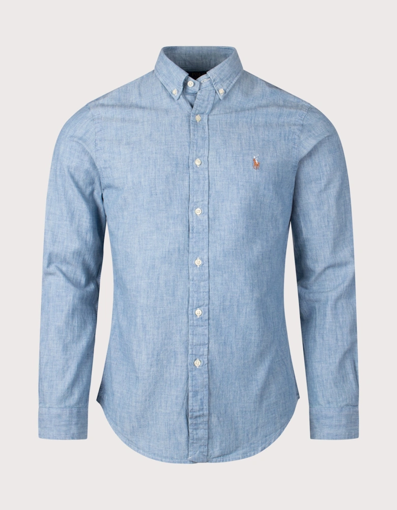 Slim Fit Chambray Shirt