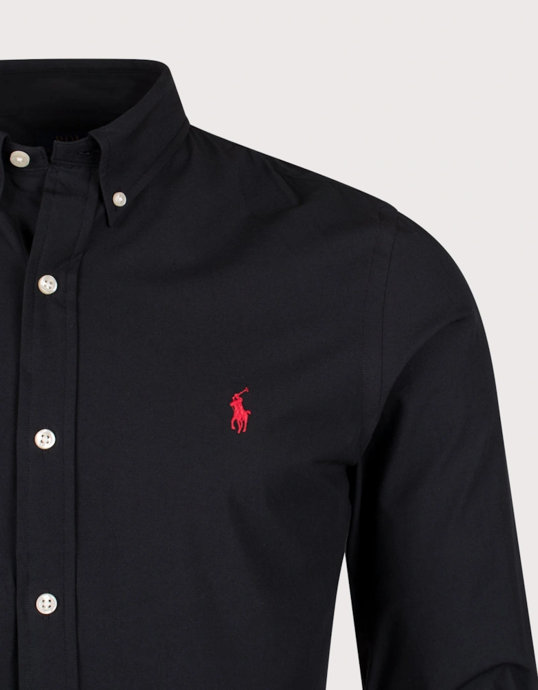 Slim Fit Stretch Poplin Shirt