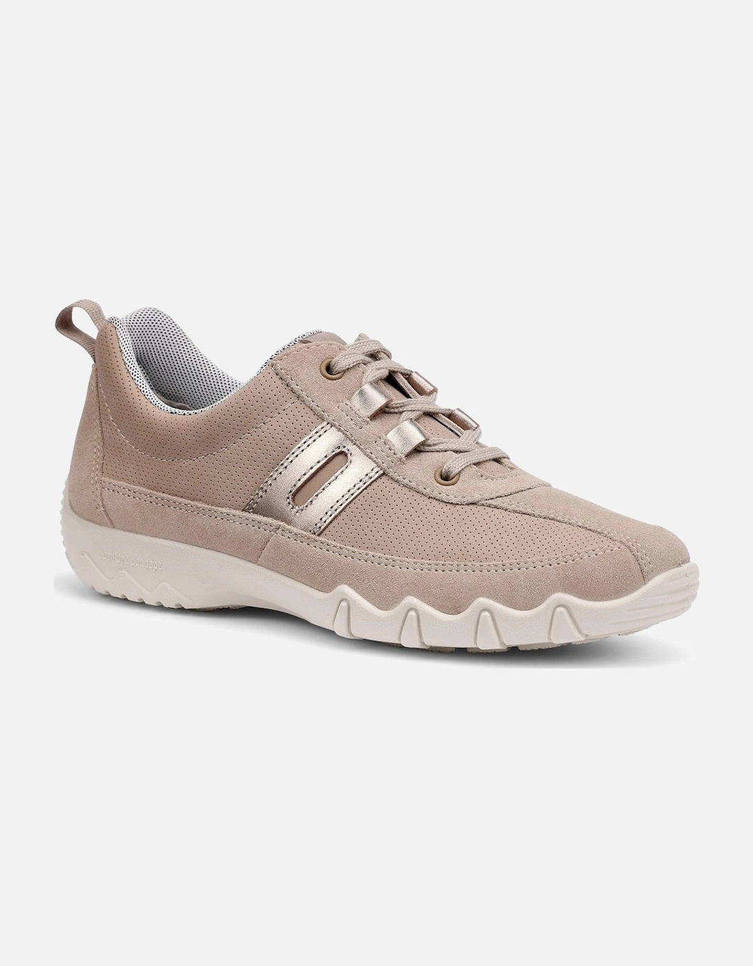 Hotter Women's Tan Leanne Ii Wide Trainers - Size: 5.5