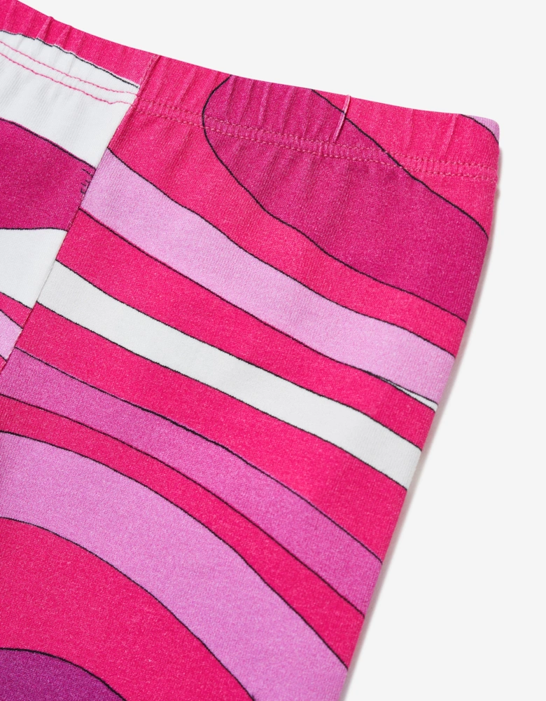 Baby Girls Cotton Leggings in Pink