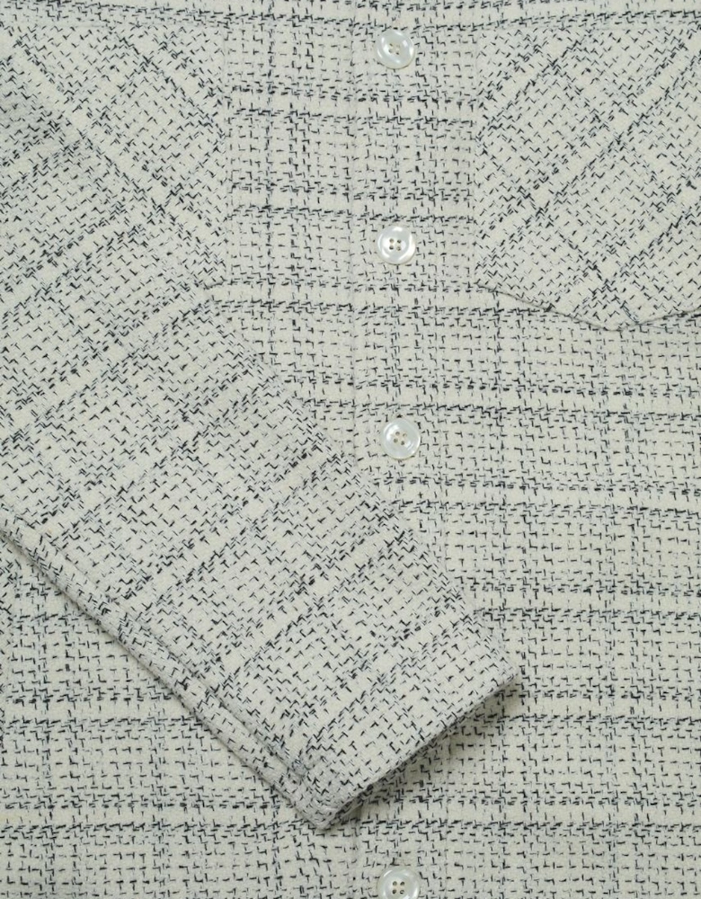 Bart Frame Overshirt - Ecru / Black