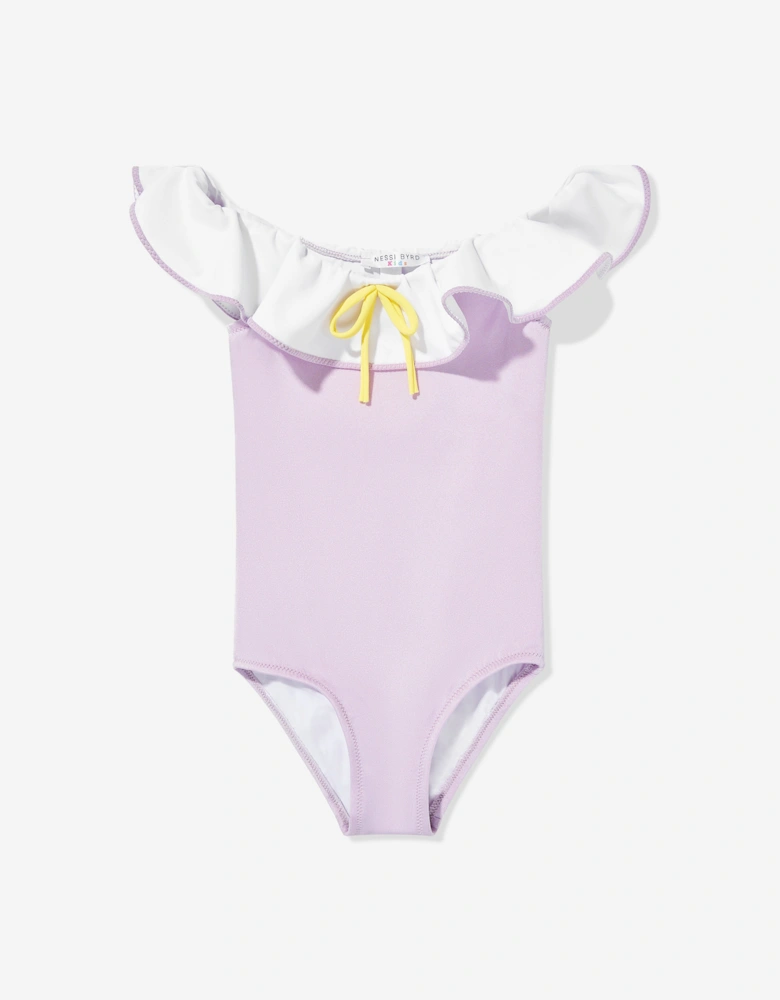 Girls Britton Swimsuit in Purple