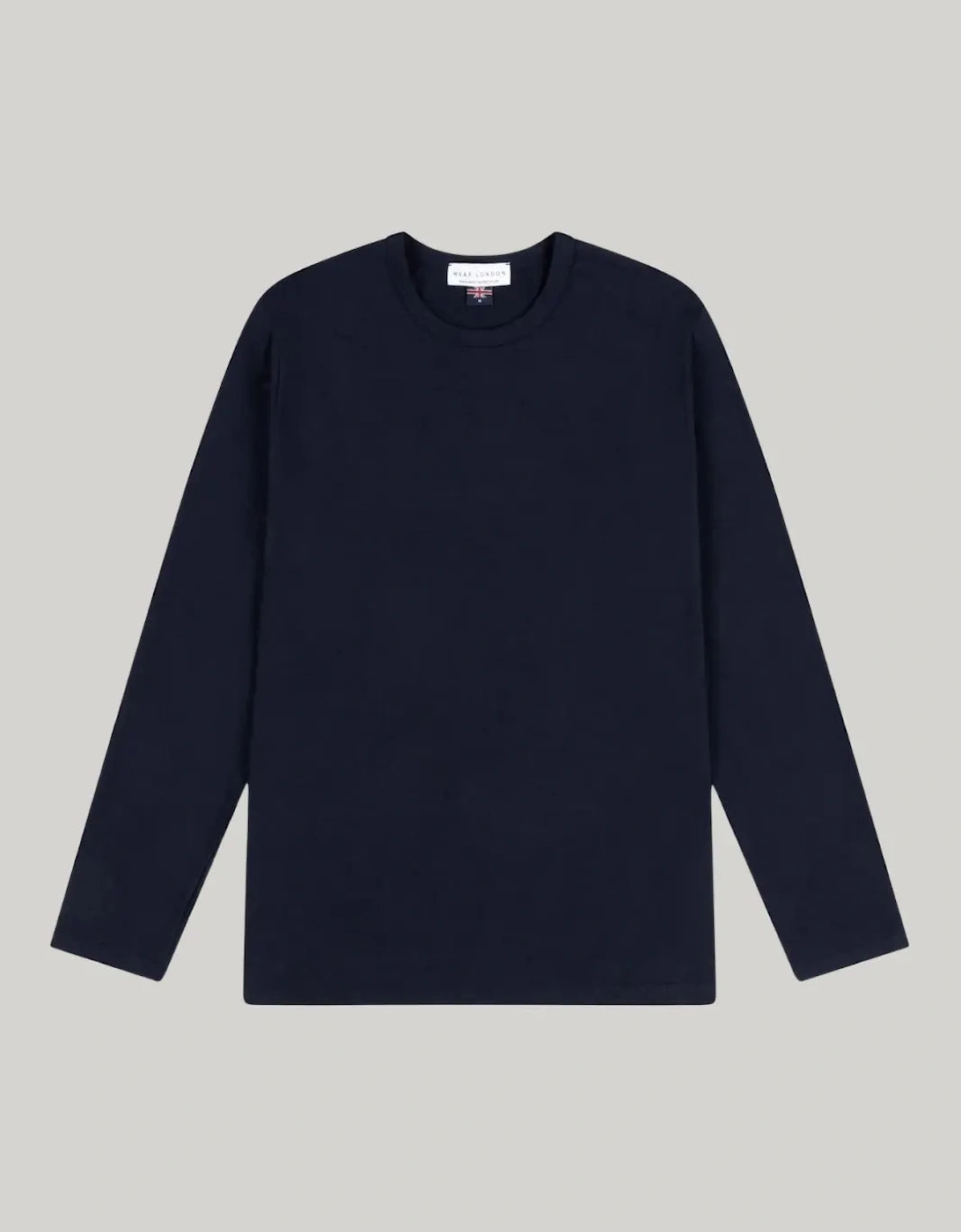 Bevis Long Sleeve Cotton t-shirt - Navy, 3 of 2