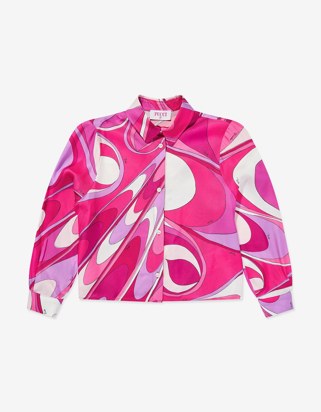 Girls Onde Print Blouse in Pink, 5 of 4