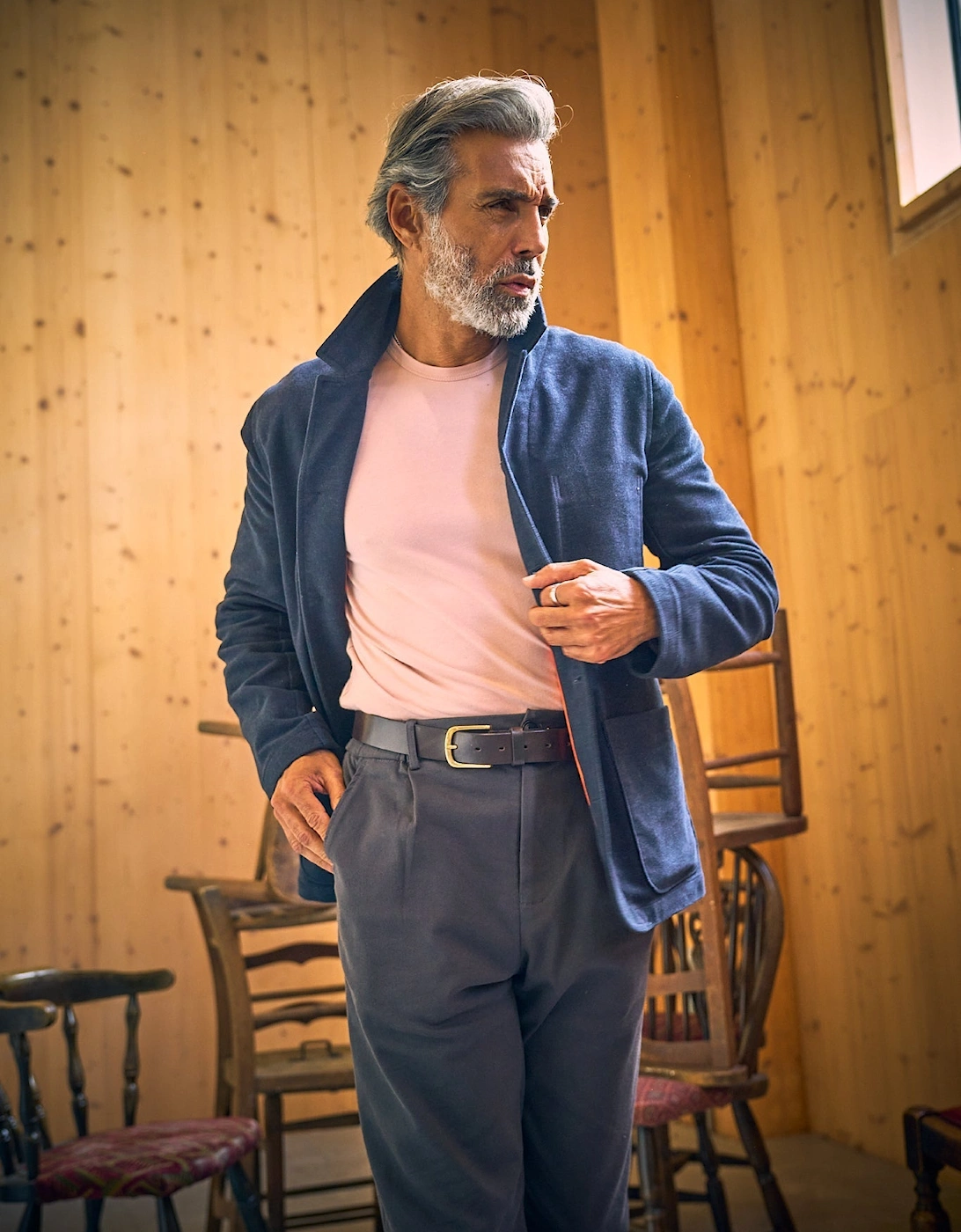 Crispin Superflex Chino - Grey