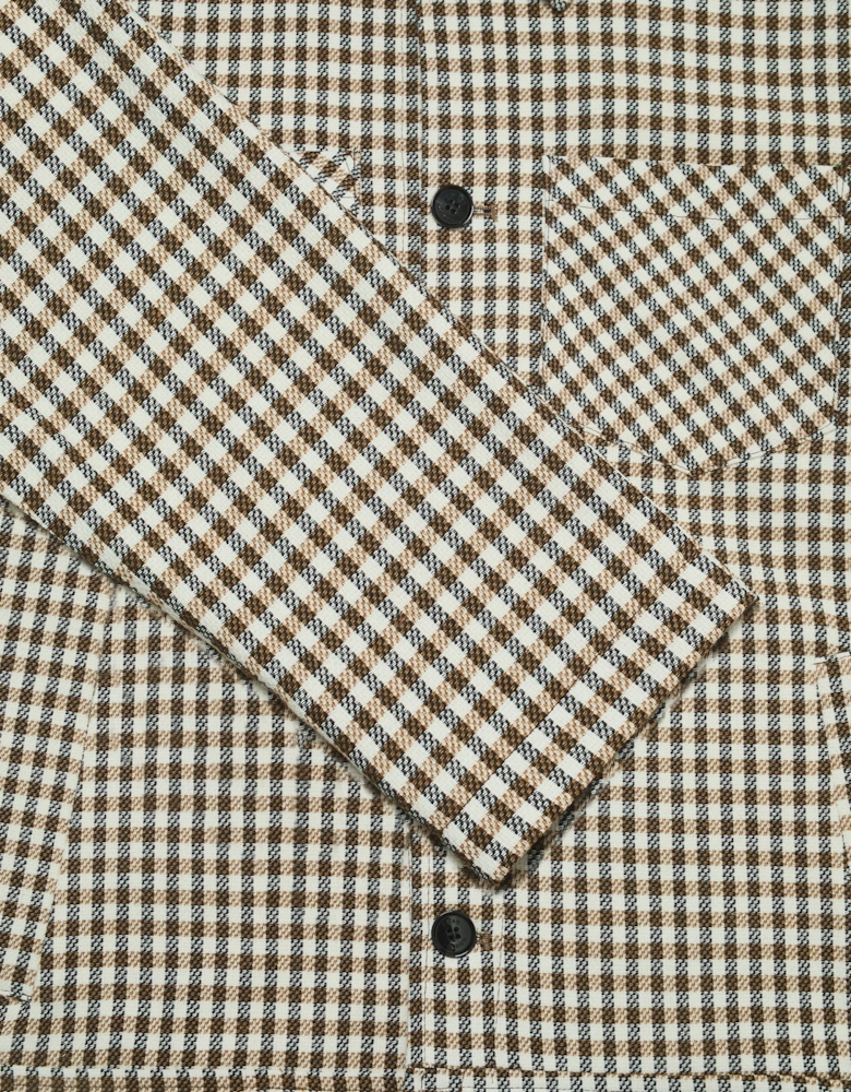Turner Shacket - Tan Check Silvia