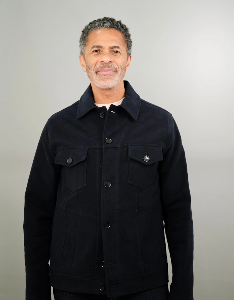Goring Jacket - Navy Moleskin