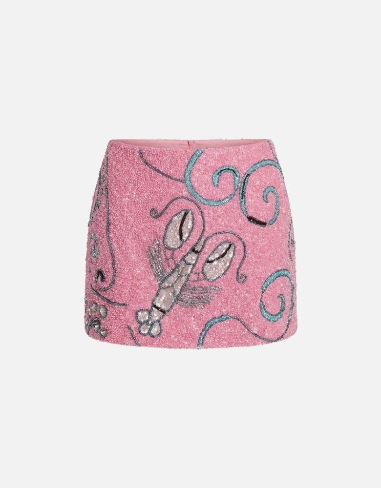 Daisy Mirage Mini Skirt in Pink