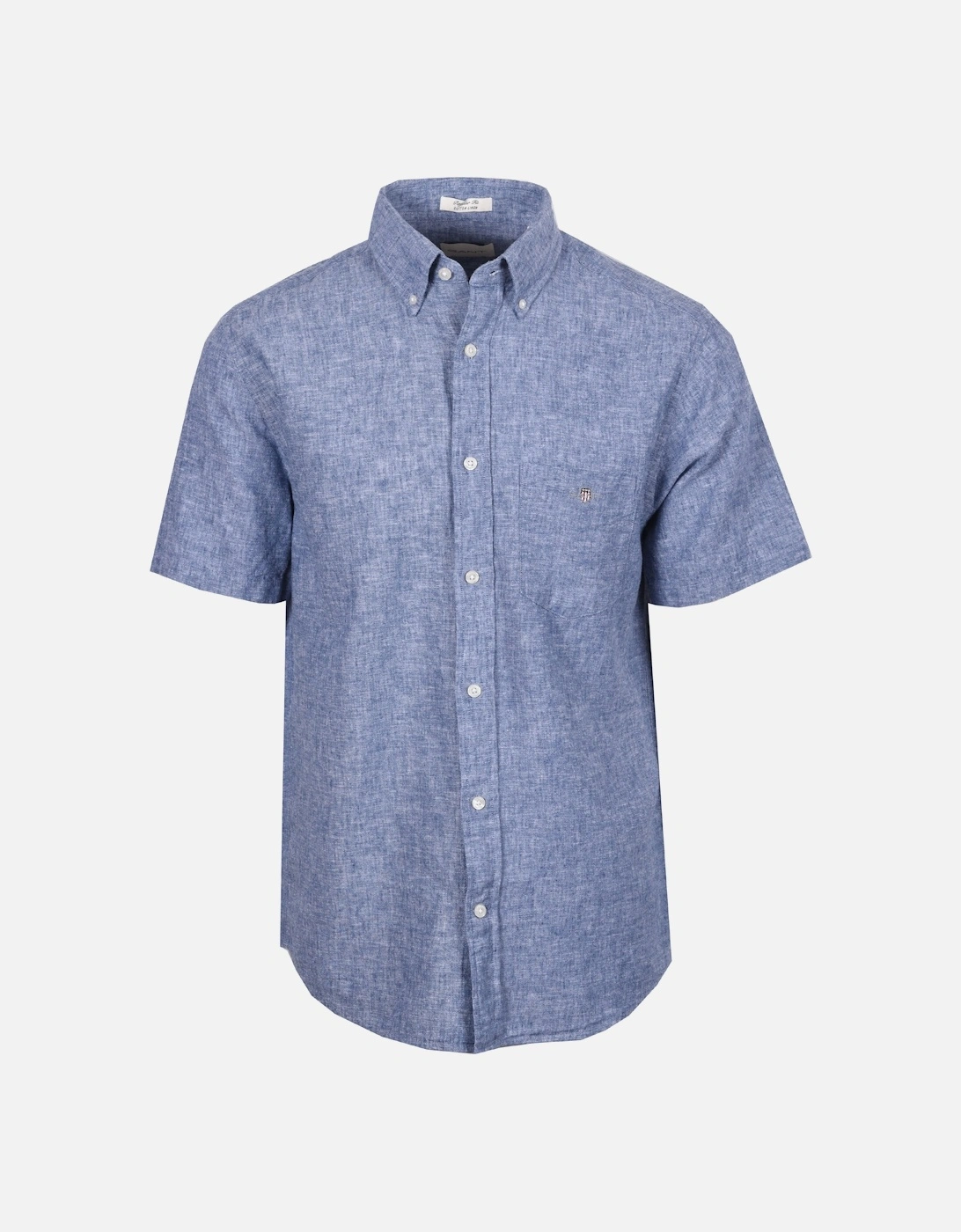 REG COTTON LINEN SHORT SLEEVE SHIRT VINTAGE BLUE, 5 of 4