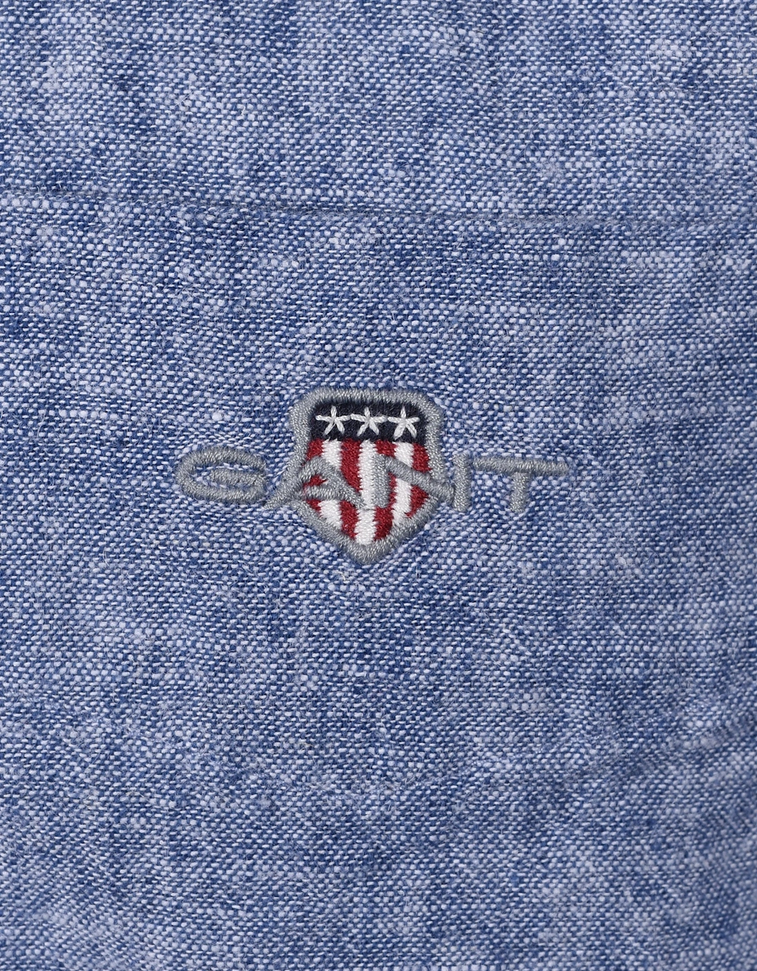 REG COTTON LINEN SHORT SLEEVE SHIRT VINTAGE BLUE