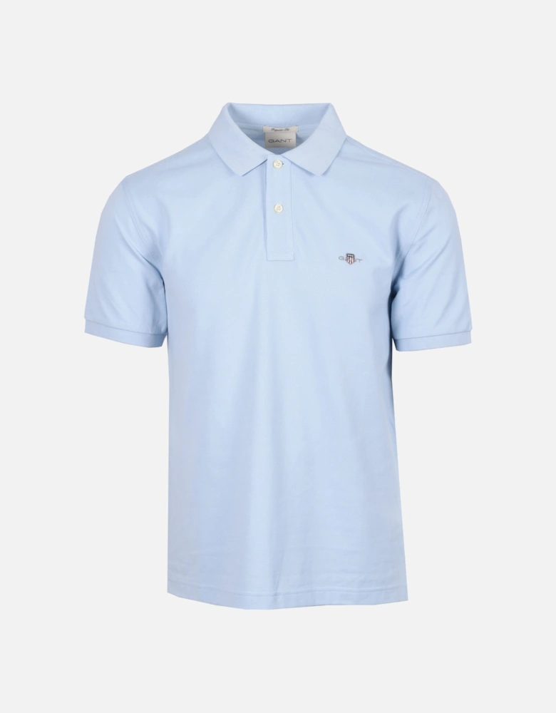 REG SHIELD SS PIQUE POLO SHIRT FRESH BLUE
