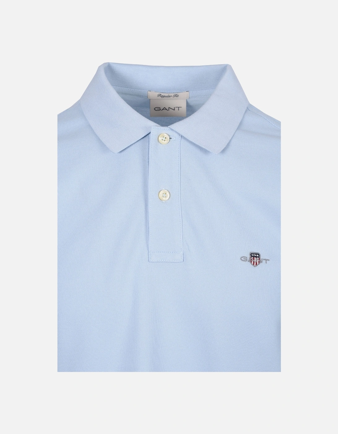 REG SHIELD SS PIQUE POLO SHIRT FRESH BLUE