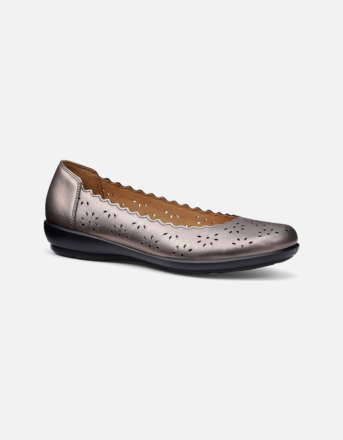 Hotter Women's Brown Eider Ballet Pumps - Size: 4.5