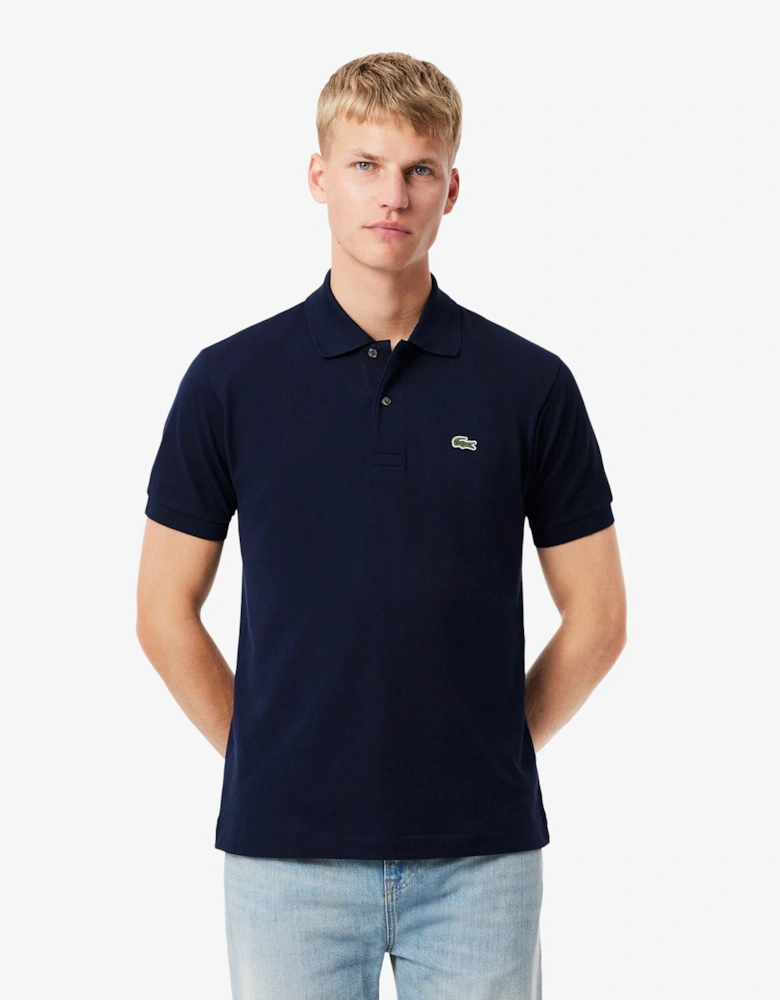 Classic Fit L.12.12 Mens Short Sleeve Polo Shirt - Navy Blue 166