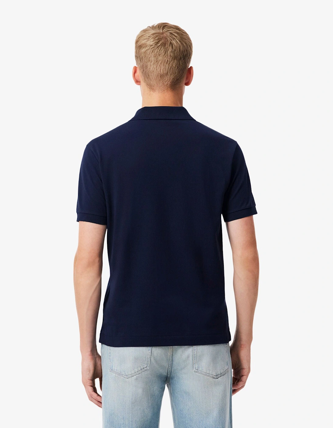 Classic Fit L.12.12 Mens Short Sleeve Polo Shirt - Navy Blue 166