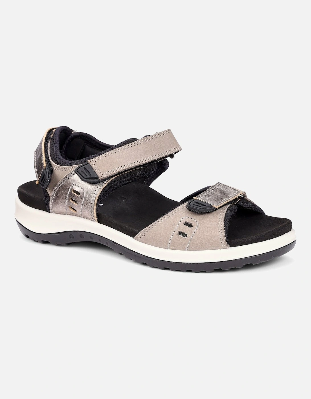 Hotter Women's Tan Walk Ii Extra Wide Fit Sandals - Size: 5.5