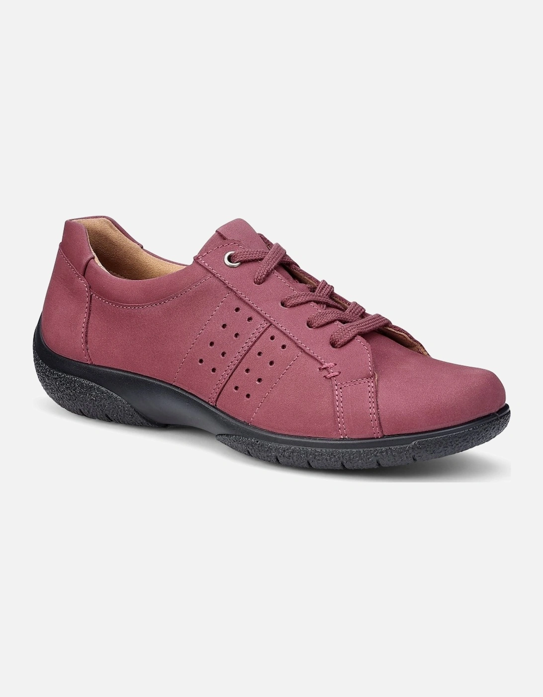 Hotter Women's Red Fearne Ii Wide Fit Trainers - Size: 7.5