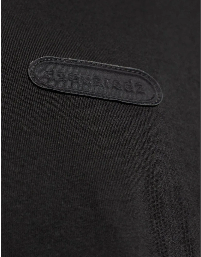 Loose Fit Monotone Logo Black T-Shirt