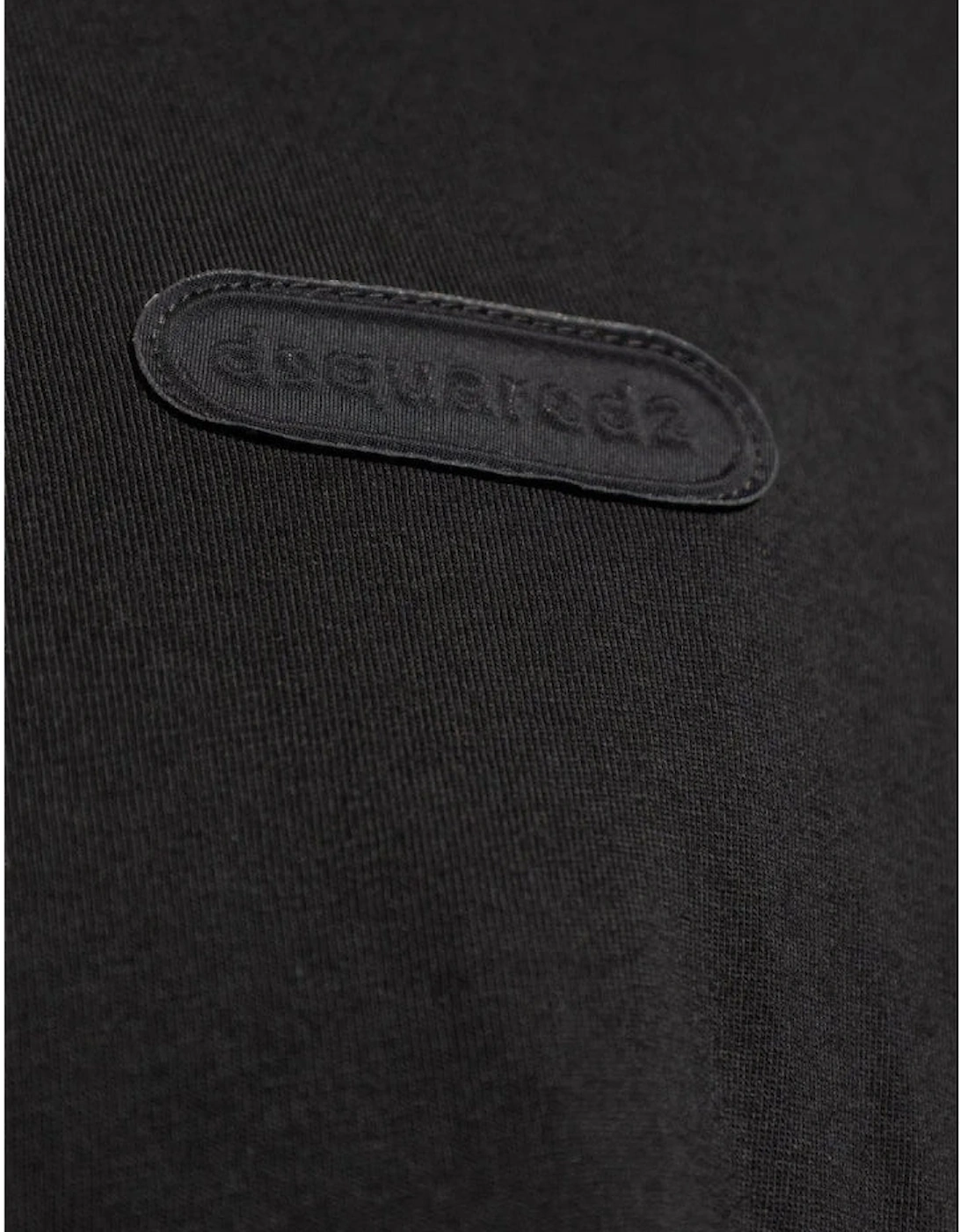 Loose Fit Monotone Logo Black T-Shirt